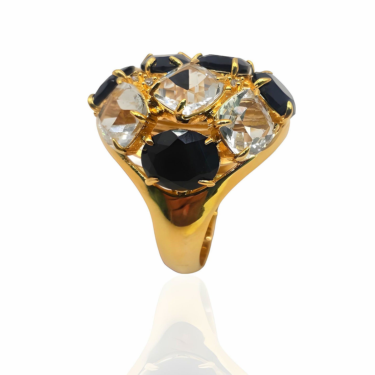 Celebrate With Colors With This Mid-century Cocktail Ring