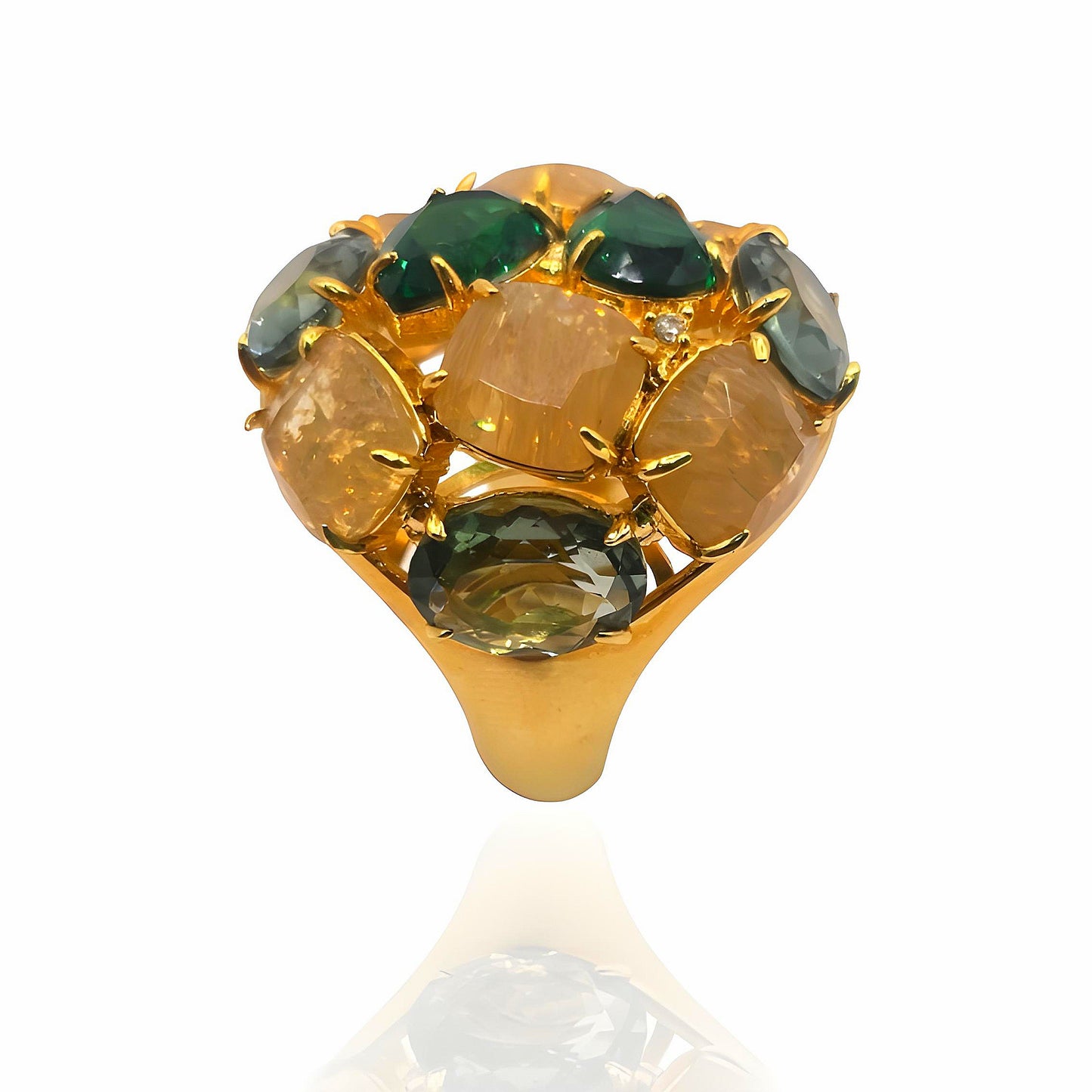 Celebrate With Colors With This Mid-century Cocktail Ring