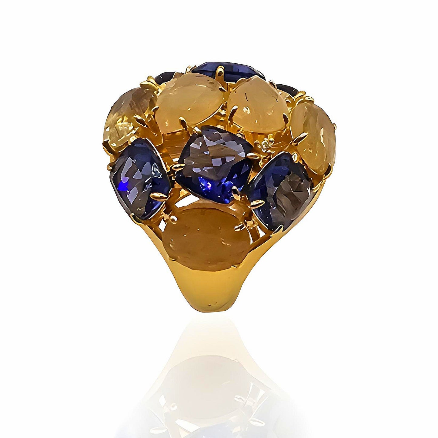 Celebrate With Colors With This Mid-century Cocktail Ring