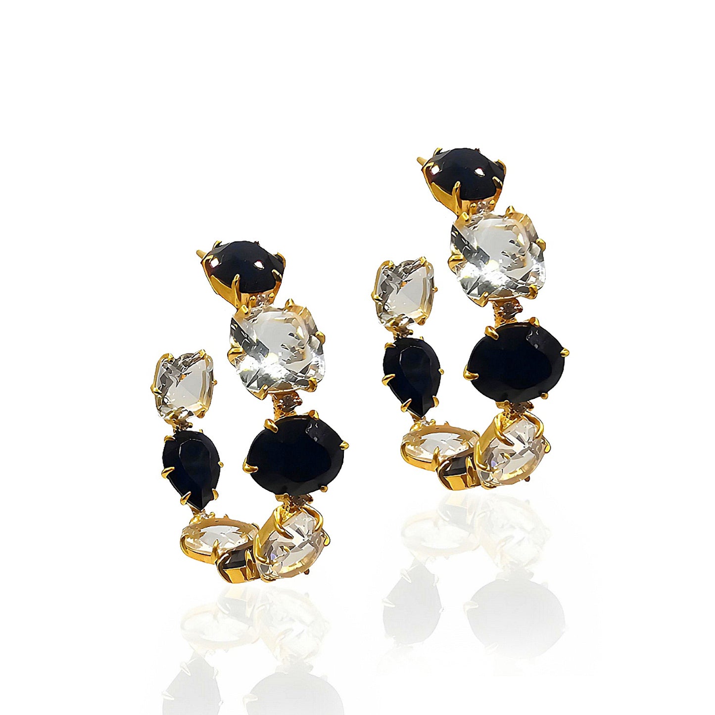 Breathtaking Round Hoops Earrings
