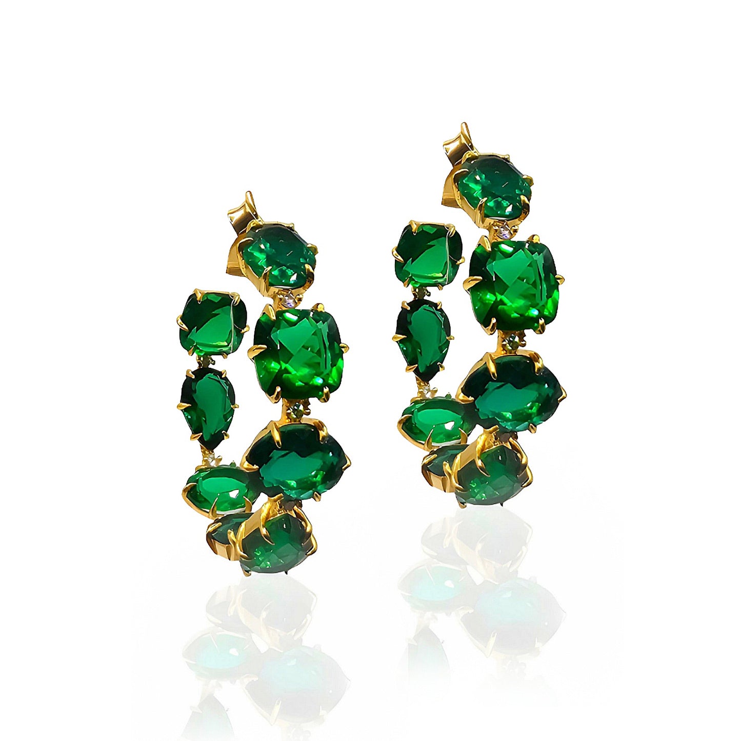 Breathtaking Round Hoops Earrings