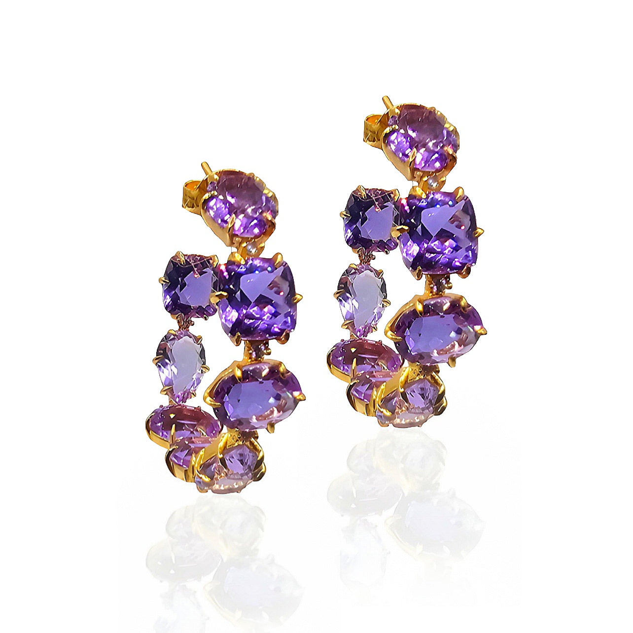 Breathtaking Round Hoops Earrings