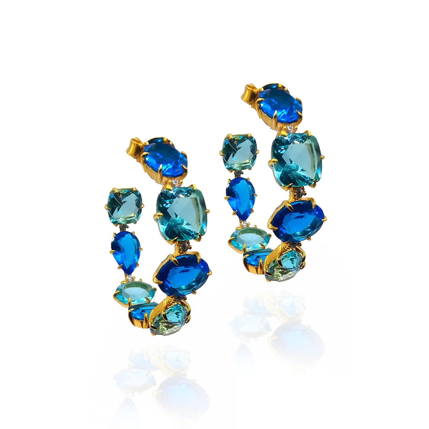 Breathtaking Round Hoops Earrings