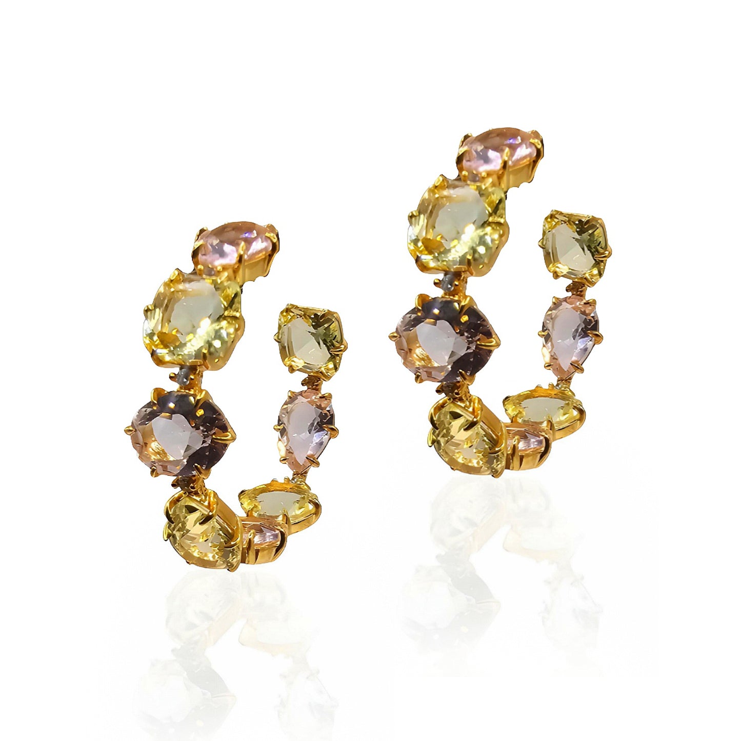Breathtaking Round Hoops Earrings
