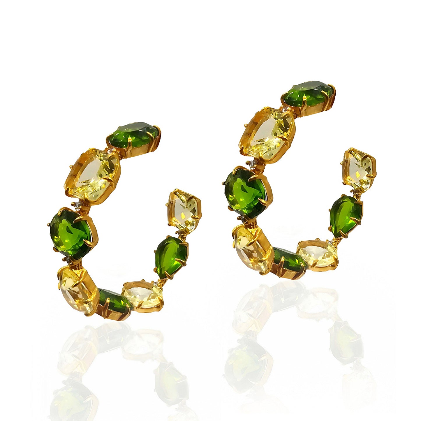 Breathtaking Round Hoops Earrings