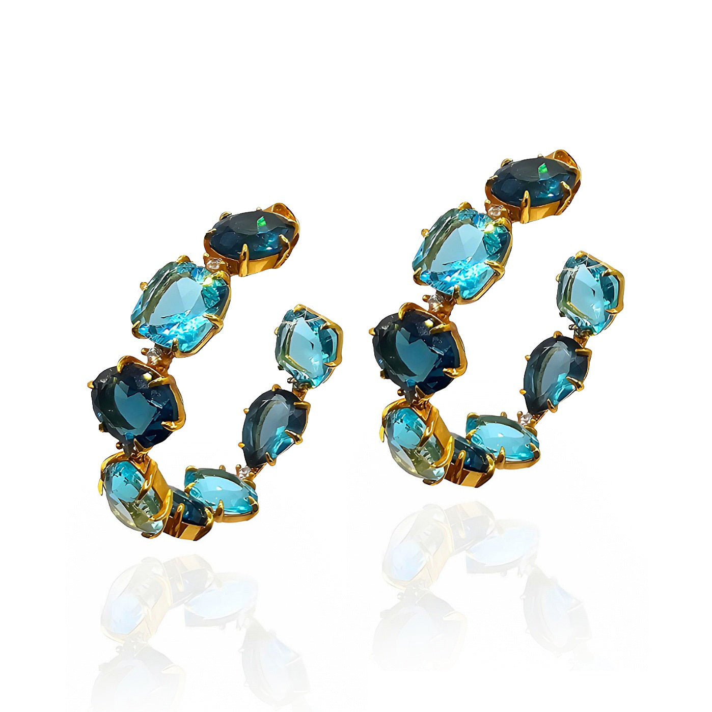 Breathtaking Round Hoops Earrings