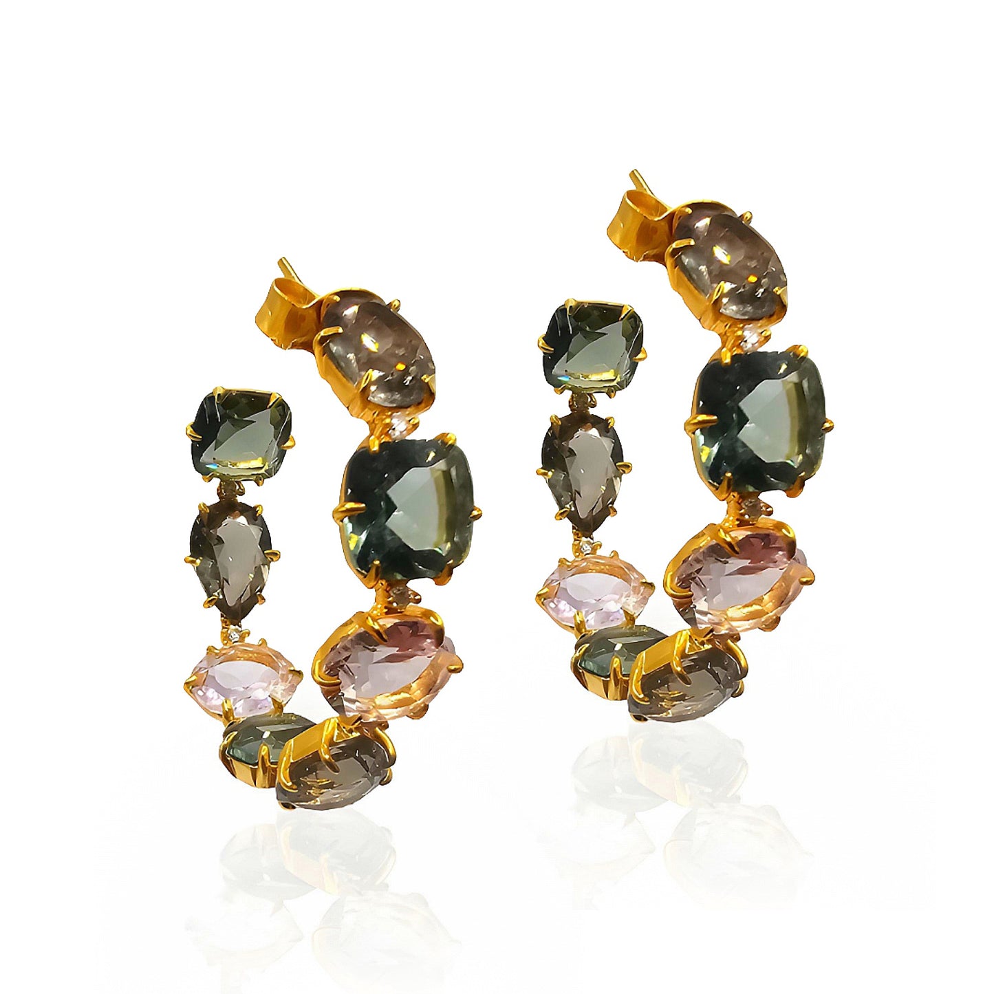 Breathtaking Round Hoops Earrings