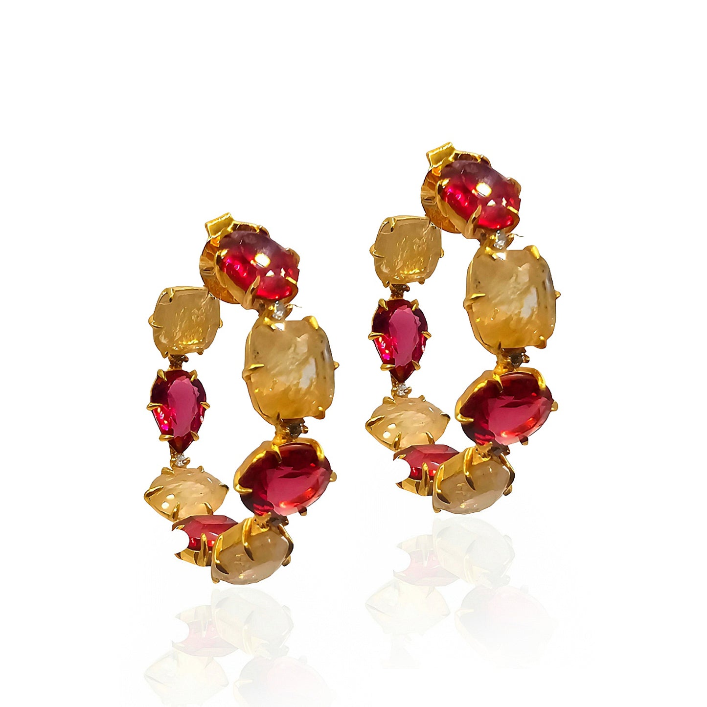Breathtaking Round Hoops Earrings
